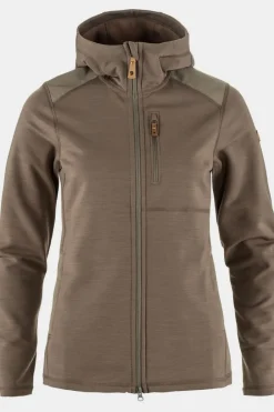 Hot Fjällräven Fleece Keb Fleece Hoodie W Mid Grey/Taupe