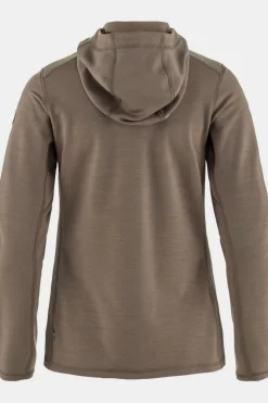 Hot Fjällräven Fleece Keb Fleece Hoodie W Mid Grey/Taupe