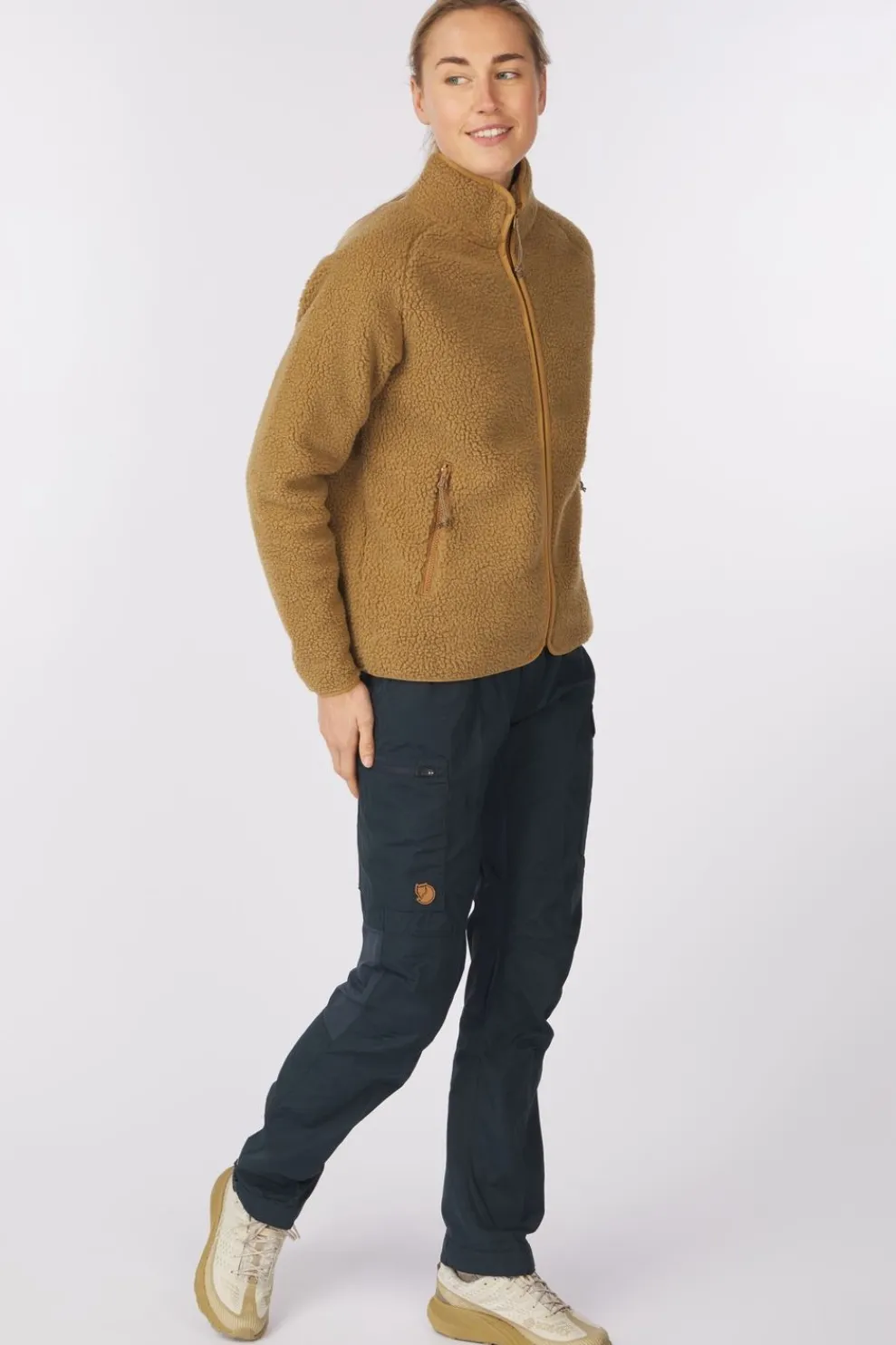 Online Fjällräven Fleece Vardag Pile Buckwheat Brown