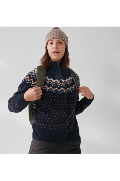 Fleece Övik Knit Cardigan W-Fjällräven Discount