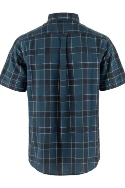 Clearance Fjällräven Hemd Ovik Travel Ss Shirt Indigo Blue-Dark Navy