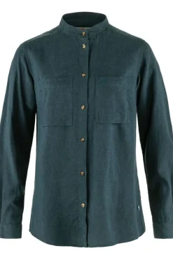 Hot Fjällräven Hemd Övik Hemp Shirt Ls W Mountain Blue