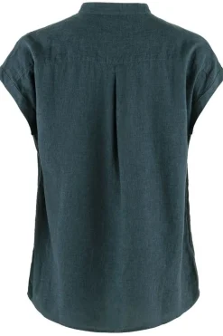 Clearance Fjällräven Hemd Övik Hemp Shirt Ss W Mountain Blue