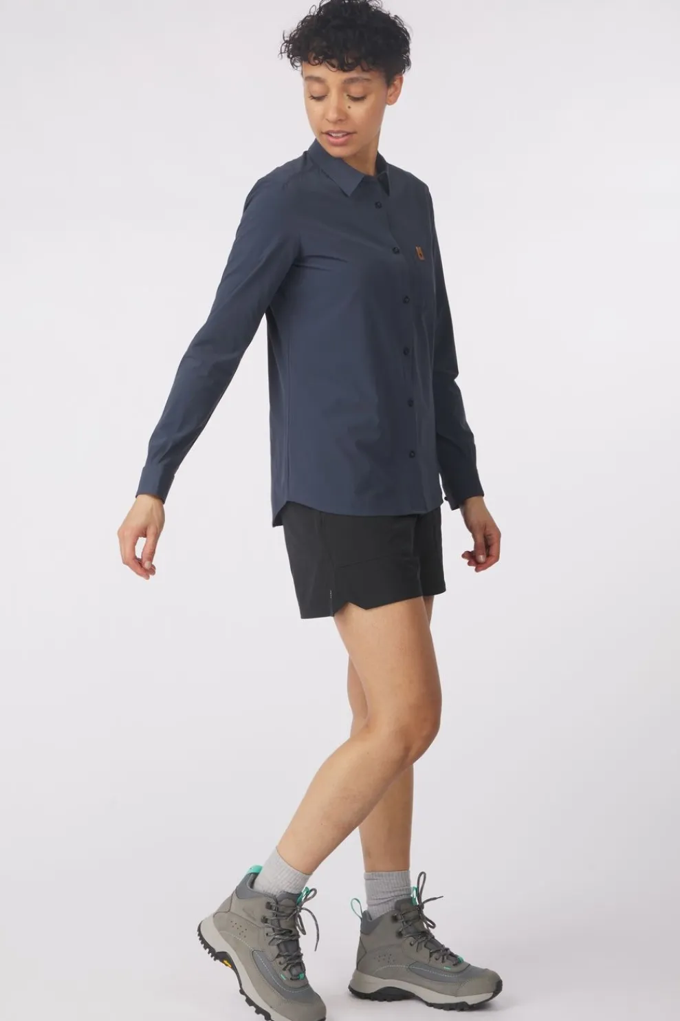 Clearance Fjällräven Hemd Övik Lite Shirt Ls W Navy Blue