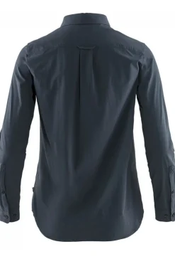 Clearance Fjällräven Hemd Övik Lite Shirt Ls W Navy Blue