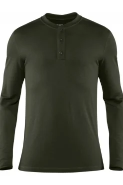 Clearance Fjällräven Ondergoed Singi Merino Henley dark green