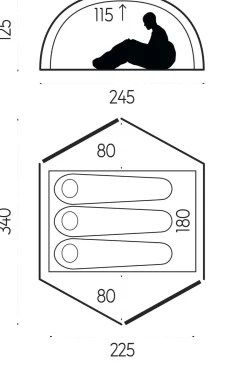 Outlet Fjällräven Tent Abisko Dome 3 dark green