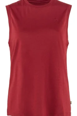Best Fjällräven Top Abisko Wool Tank W Pomegranate Red