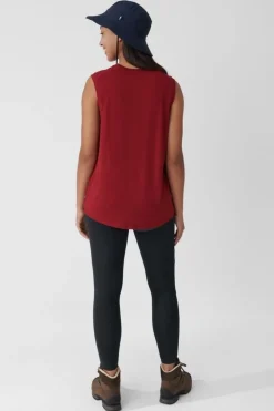 Best Fjällräven Top Abisko Wool Tank W Pomegranate Red