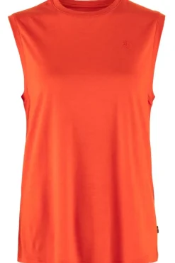 Discount Fjällräven Top Abisko Wool Tank W Flame Orange