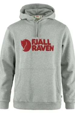 Online Fjällräven Trui Logo Hoodie M Grey-Melange