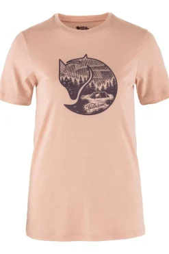 Online Fjällräven T-Shirt Abisko Wool Fox Ss W Chalk Rose-Port