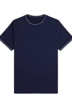 Clearance Fred Perry T-Shirt Twin Tipped Tnsbl/Slvrbl/Nvy