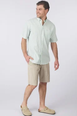 New Fynch-Hatton Hemd Seersucker Stripes Stone