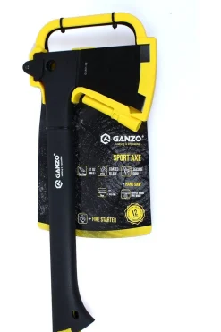 Discount Ganzo Bijl Camping Hatchet And Saw Cambo black/mid yellow