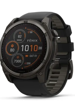 Hot Garmin Sporthorloge Fenix 8 51mm Saffier Solar Carbon Grey/Black Titanium