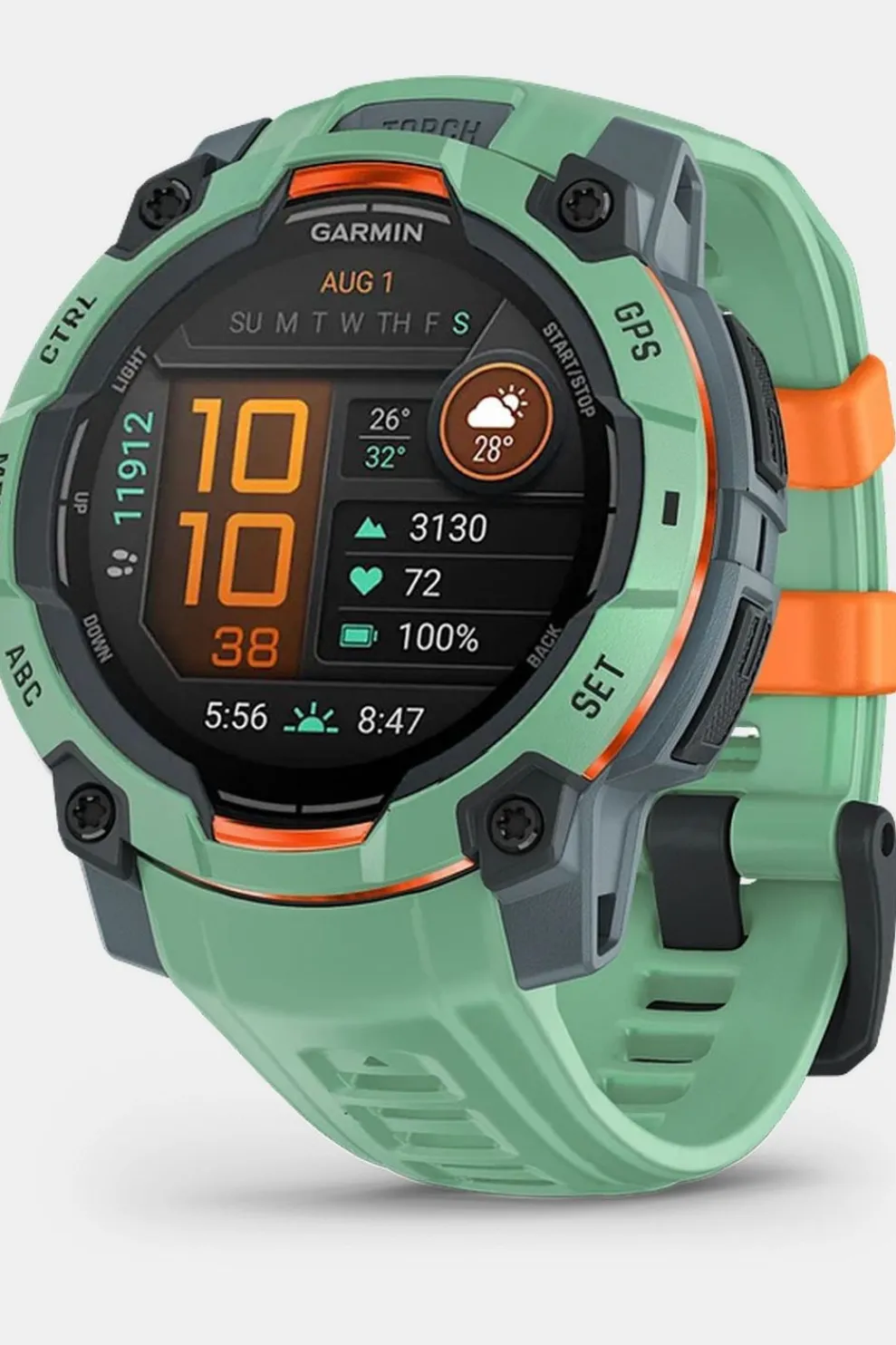 Discount Garmin Sporthorloge Instinct 3, 45Mm, Amoled Neo Tropic Bezel With Neo Tropic Band