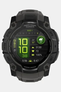 Fashion Garmin Sporthorloge Instinct 3, 50Mm, Amoled Black Bezel With Charcoal Band