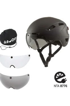 New Gooff Fietshelm Pilot Black