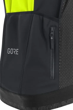 Clearance GOREWEAR Softshell Gore Phantom Gore- Tex Infinium black/mid yellow