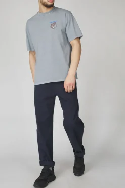 Fashion Gramicci T-Shirt Sticky Frog Tee Slate Pigment