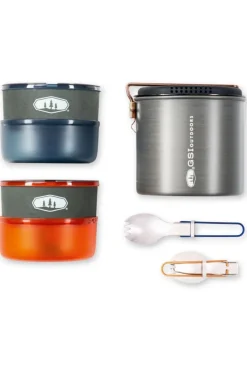 Best GSI Outdoors Kookgerei Halulite Dualist dark grey/orange