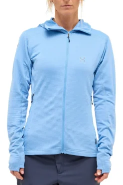 Best Haglöfs Fleece L.I.M Mid Multi Ii Hood W Sky Blue