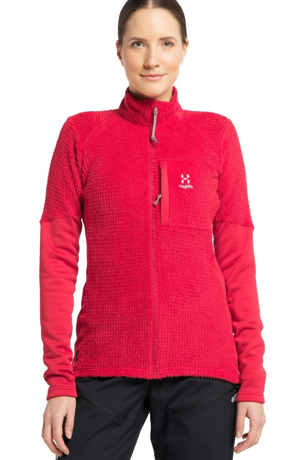 Fashion Haglöfs Fleece Touring Mid Jacket Women Scarlet Red