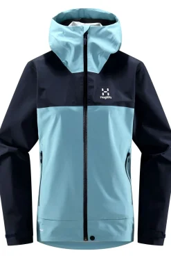 Best Haglöfs Regenjas Front Proof Women Frost Blue/Tarn Blue