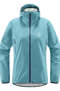 Discount Haglöfs Regenjas L.I.M Proof Jacket Women Frost Blue
