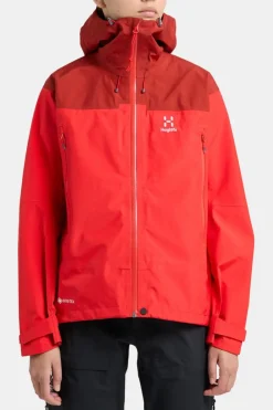 Discount Haglöfs Regenjas Roc Flash Gore-Tex Women Poppy Red/Corrosion