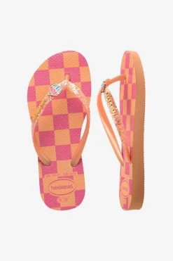 Best Havaianas Slipper Kids Slim Glitter Trendy Peach