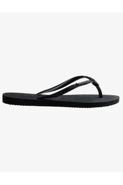 Discount Havaianas Slipper Slim Glitter Ii Black Dark Grey