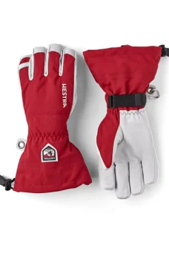 Outlet Hestra Handschoen Army Leather Heli Ski Red