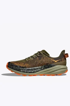 Outlet Hoka Trailschoenen Speedgoat 6 Antique Olive/Squash