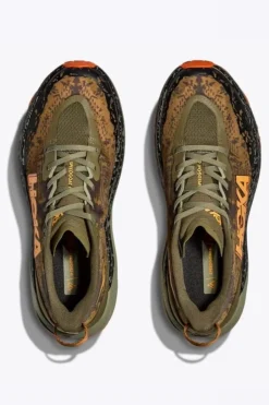 Outlet Hoka Trailschoenen Speedgoat 6 Antique Olive/Squash