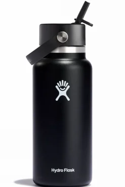 Sale Hydro Flask Drinkfles 32 Oz Wide Flex Straw Cap Black