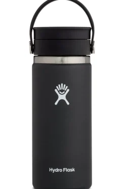Hot Hydro Flask Isolatiefles 16 Oz/473 Ml Wide Mouth Flex Sip black