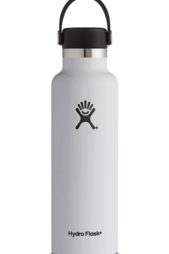 Hot Hydro Flask Standard Mouth 21Oz W/Flex Cap White