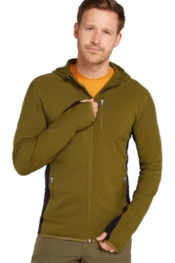 Fleece Men Descender Ls Zip Hood-icebreaker Hot