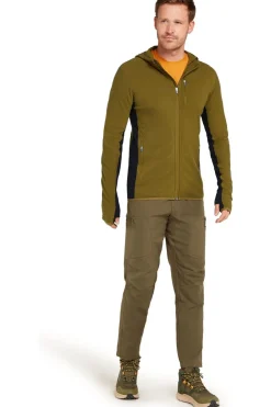 Fleece Men Descender Ls Zip Hood-icebreaker Hot