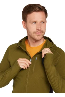 Fleece Men Descender Ls Zip Hood-icebreaker Hot