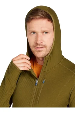 Fleece Men Descender Ls Zip Hood-icebreaker Hot