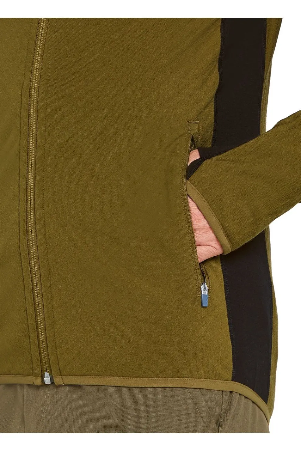 Fleece Men Descender Ls Zip Hood-icebreaker Hot