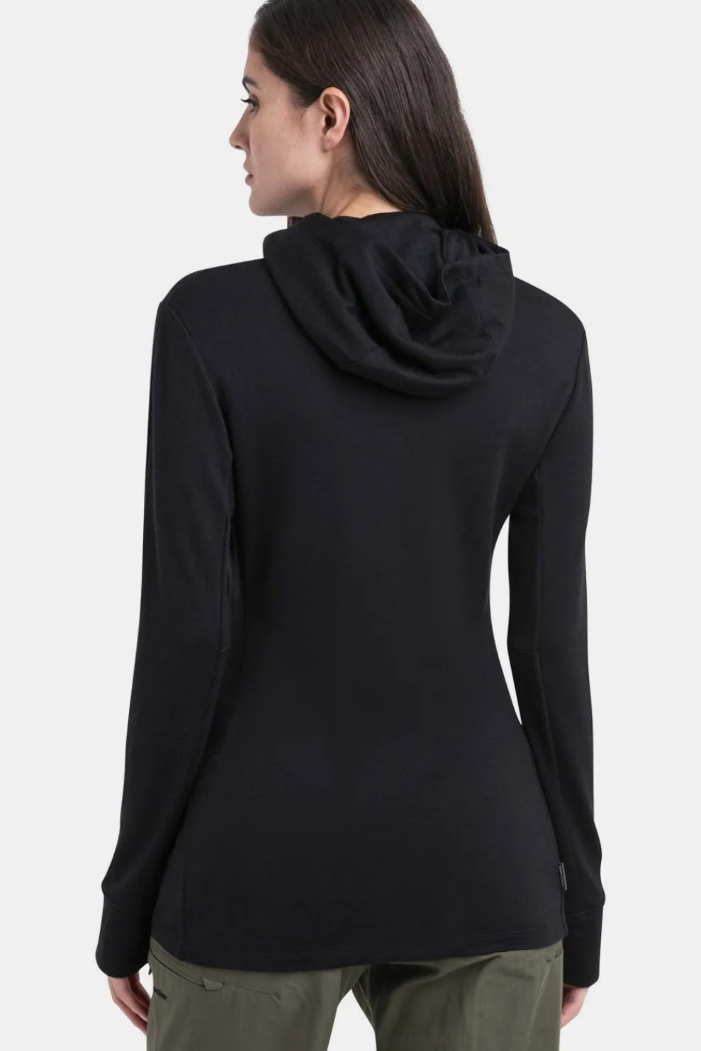 Fashion icebreaker Fleece W Mer 260 Quantum Iv Ls Zip Ho Black