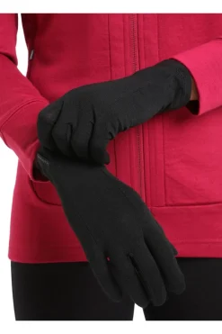 Online icebreaker Handschoen 200 Oasis Glove Liner BLACK
