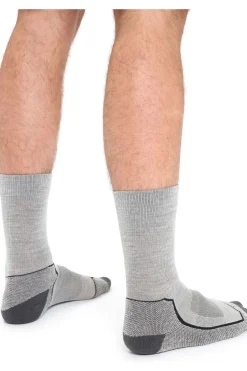 Discount icebreaker Kous Hike+ Light Crew BLIZZARD HTHR