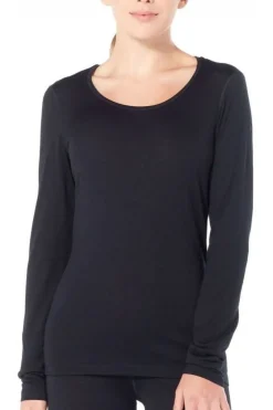 Fashion icebreaker Ondergoed 200 Oasis LS Scoop black