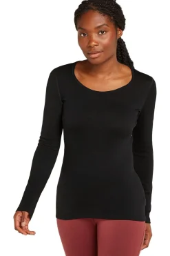 Clearance icebreaker Ondergoed 260 Tech Ls Scoop Black