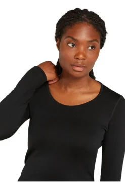 Clearance icebreaker Ondergoed 260 Tech Ls Scoop Black